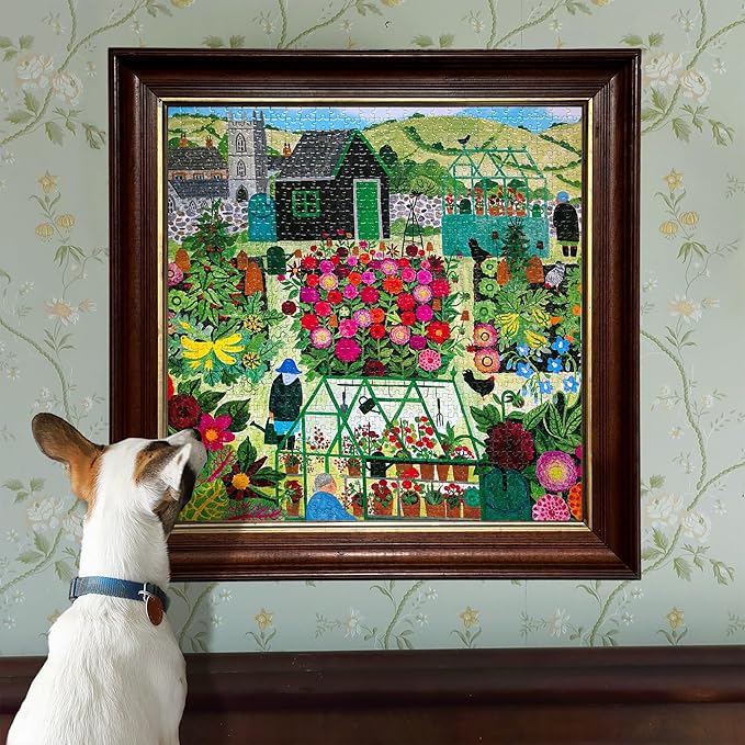 eeBoo 1000 Piece Puzzle - Garden Harvest Jigsaw Puzzle for Adults, Square 23" x 23" Made with Recycled Board & Vegetable-Based Ink