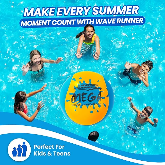 Wave Runner Soft Foam Water Pack Bundle Speed Duo Set Water Bouncing Grip Balls Great Summer Toy Beach Swimming Pool River Lake