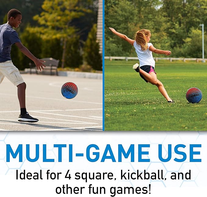 Franklin Sports Kids Playground Balls - Rubber Kickballs + Playground Balls For Kids - Great for Dodgeball, Kickball, 4 Square + Schoolyard Games - 8.5” Diameter