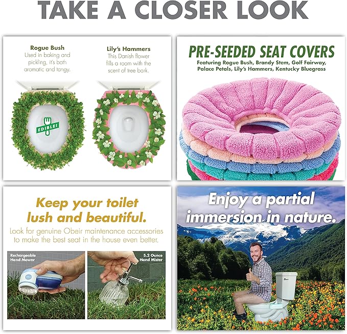 Prank-O Toilet Meadow Prank Gift Box – Funny Empty Gag Gift Packaging for White Elephant, Christmas & Office Parties, Hilarious Joke Gift Box to Hide Real Presents for Friends & Coworkers