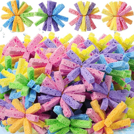 100 Pcs Reusable Water Balls for Outdoor Water Sponges Kids Games Toys Soft Quick Soak Pool Fight Toys for Summer Activities Backyard Trampoline Beach Party (Mix Color)