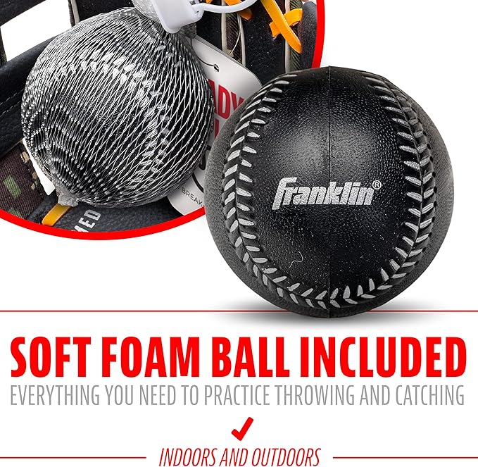 Franklin Sports Kids Baseball Gloves - RTP Youth Teeball Glove + Ball Set - Boys + Girls Teeball Mitt - Kids + Toddlers - 9.5"