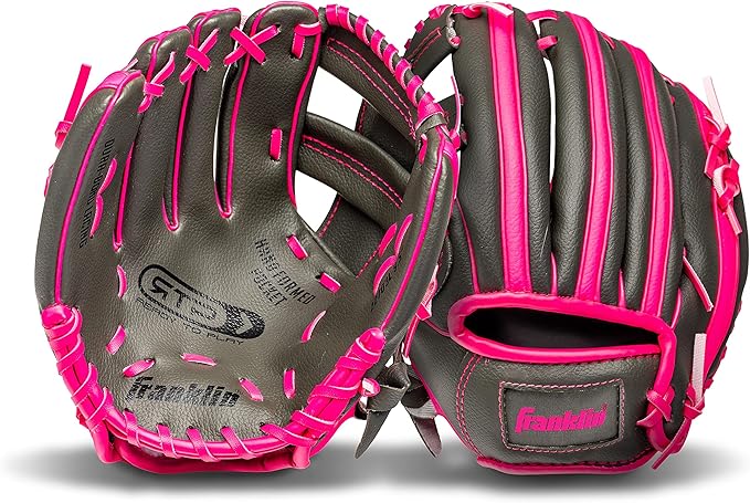 Franklin Sports Kids Baseball Gloves - RTP Youth Teeball Glove + Ball Set - Boys + Girls Teeball Mitt - Kids + Toddlers - 9.5"