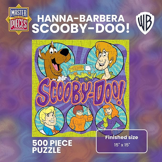 MasterPieces Hannah-Barbera Scooby-Doo 500 Piece Adult Jigsaw Puzzle - 15"x15"