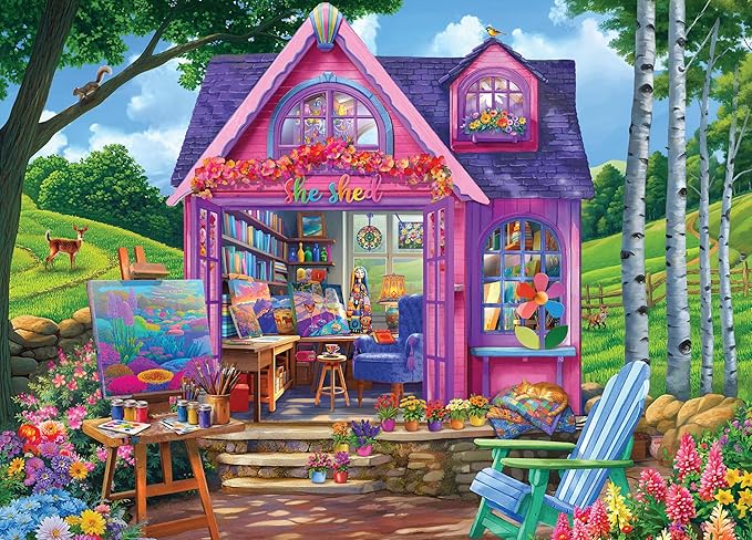 Ceaco - 500 Piece Jigsaw Puzzle - : She Shed Studio (Chris Bigelow)