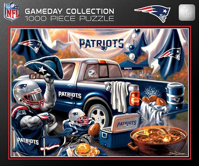 Masterpieces 1000 Piece Jigsaw Puzzle for Adults - NFL New England Patriots Gameday - 19.25"x26.75"