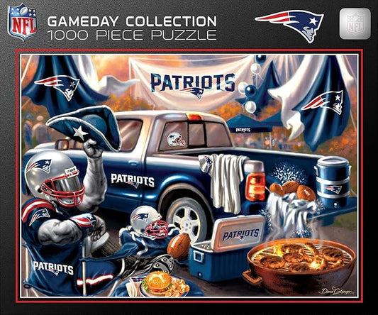 Masterpieces 1000 Piece Jigsaw Puzzle for Adults - NFL New England Patriots Gameday - 19.25"x26.75"