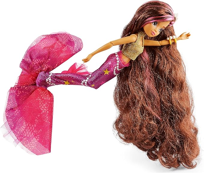 MERMAID HIGH, Searra Deluxe Mermaid Doll & Accessories with Removable Tail, Doll Clothes and Fashion Accessories, Kids Toys for Girls Ages 4 and up