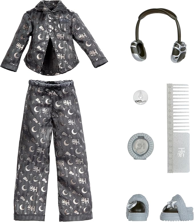 Rainbow High Shadow High Girl's Night Luna Madison - Grayscale 11" Fashion Doll. Grey Hair. Grey Outfit. Girl's Night Accessories and Comb.