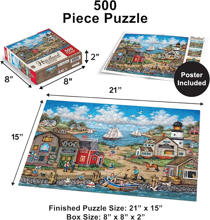 Baby Fanatics MasterPieces 550 Piece Jigsaw Puzzle for Adults, Family, Or Kids - Dockside Activities - 18"x24"