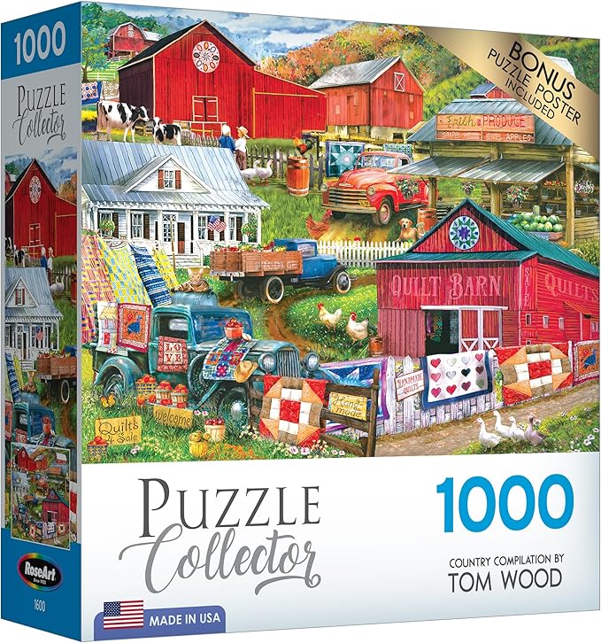 RoseArt - Puzzle Collector - Country Compilation - 1000 Piece Jigsaw Puzzle for Adults