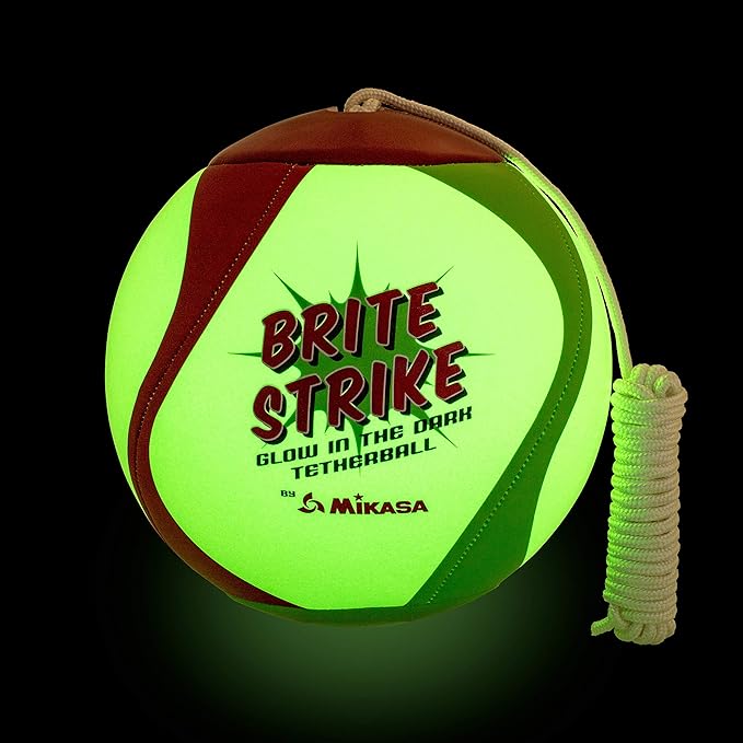 Mikasa Glow in the Dark Outdoor Tetherball, Multicolor