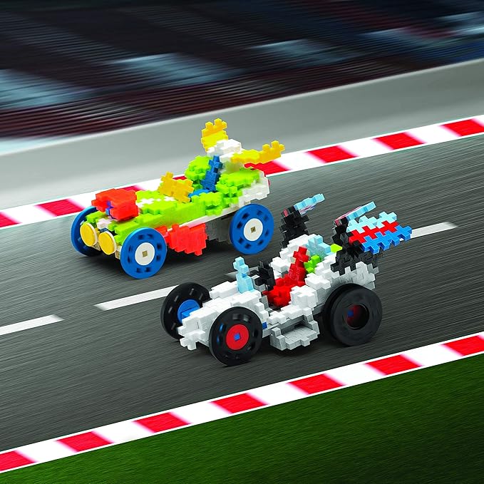 PLUS PLUS - Learn to Build Vehicles, 360 Pieces - Construction Building Stem / Steam Toy, Interlocking Mini Puzzle Blocks for Kids