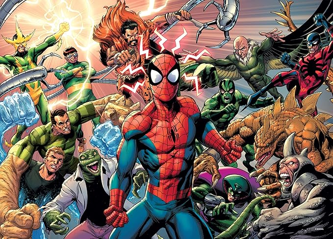 Buffalo Games - Marvel - Spider-Man Sinister War - 1000 Piece Jigsaw Puzzle for Adults - Collectible Tin Case - Finished Size is 26.6 x 19