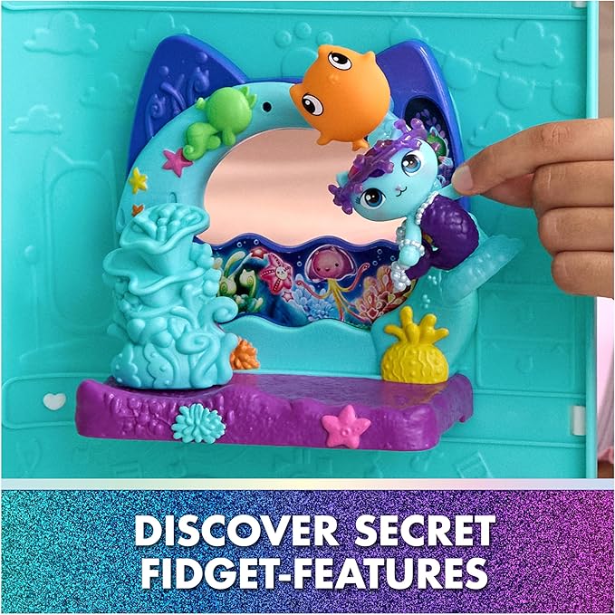 DreamWorks GABBY'S Dollhouse The Movie, Mercat's Aquarium Balcony, with Toy Figure & Dollhouse Accessories, Kids Toys for Girls & Boys Ages 3 and Up