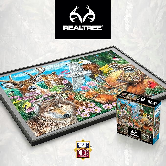 MasterPieces 1000 Piece Jigsaw Puzzle for Adults, Family, Or Youth - Wilderness Watch - 19.25"x26.75"