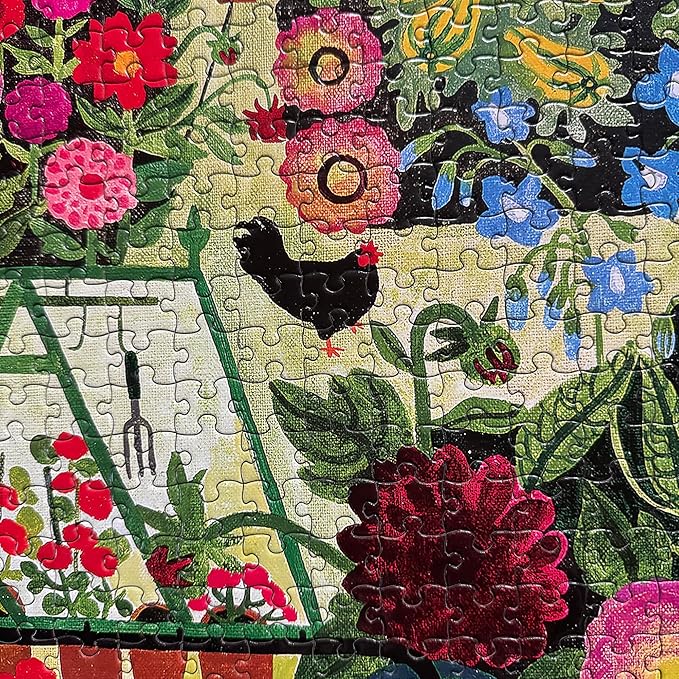 eeBoo 1000 Piece Puzzle - Garden Harvest Jigsaw Puzzle for Adults, Square 23" x 23" Made with Recycled Board & Vegetable-Based Ink