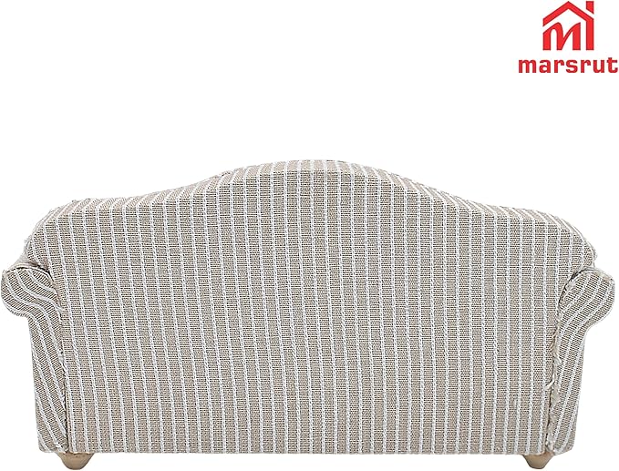 3pcs Dollhouse Couch, 1/12 Scale Living Room Furniture Accessory, Timeless Classic Miniature Double & Single Couch with Pillow, Upholstered Sofa Armchair Set Accessories for Bedroom Sectional Décor