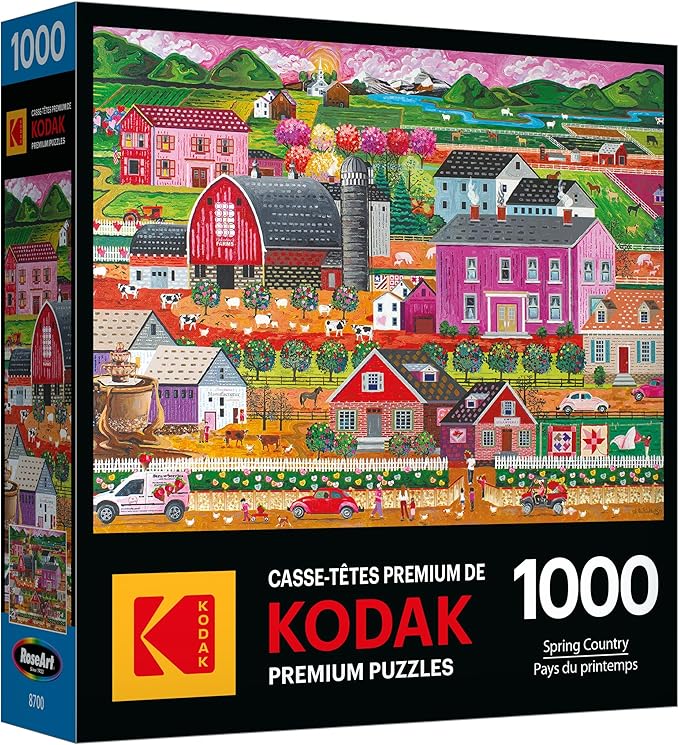 RoseArt - Kodak Premium - Spring Country - 1000 Piece Jigsaw Puzzle for Adults
