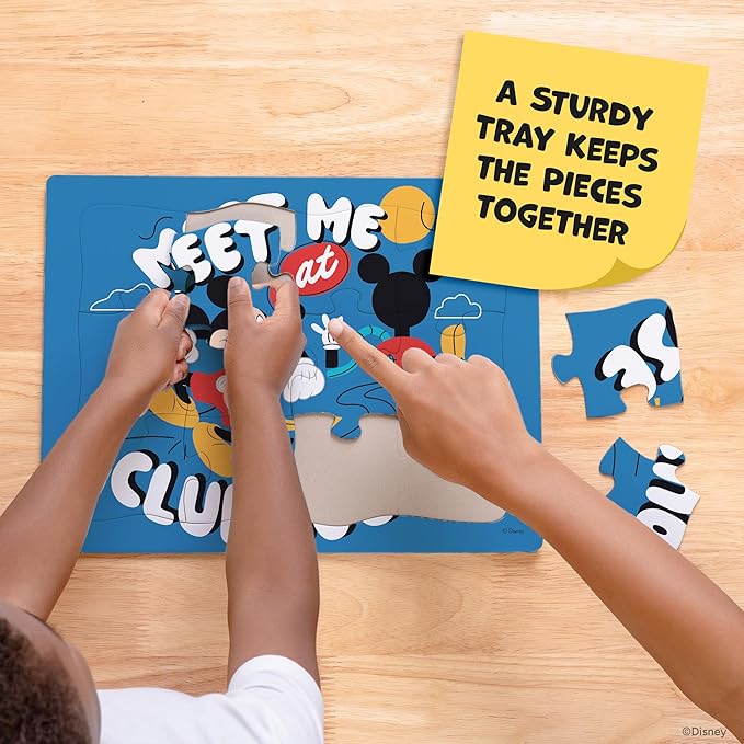 Disney Junior Mickey and Friends - CEACO Tray Puzzles 4 Pack - Made for Kids Ages 4+