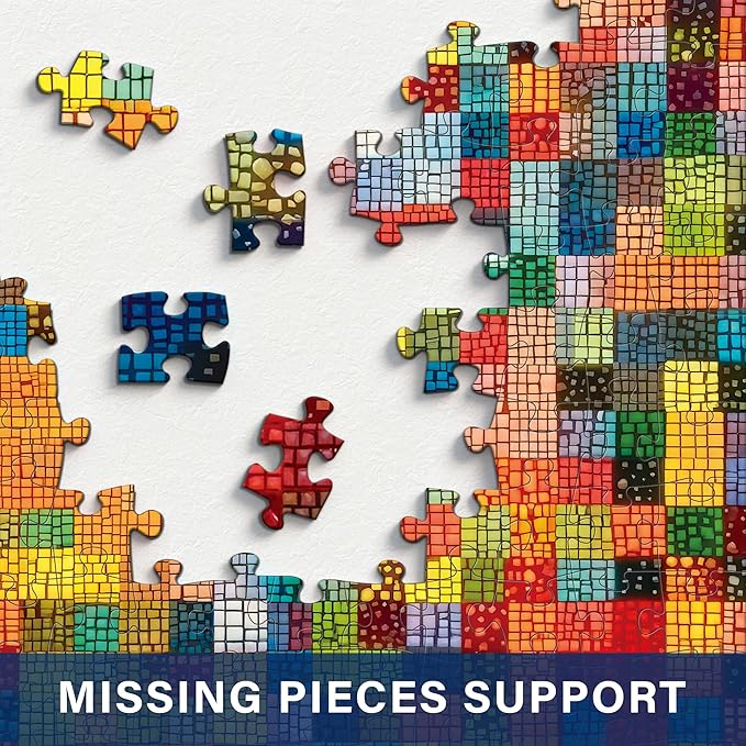 1000 Pieces Puzzle for Adults, Challenging Hard Fragments of Color Jigsaw Puzzles, Premium Matte Finish, 27.56 x 19.68 Inches, Perfect for Game Nights