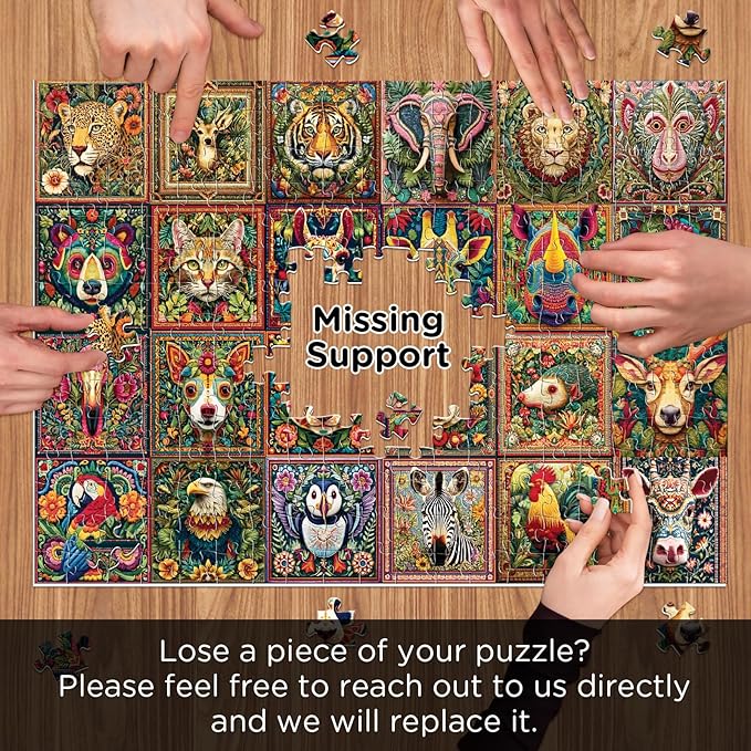 500 Piece Puzzles for Adults, Beautiful Wild Animals Jigsaw Puzzle 500 Piece for Adults Seniors, Recycled Cardboard Birds Eagle Puzzle, Challenging Puzzles Gift for Family Game Night, 20.5 x15 in