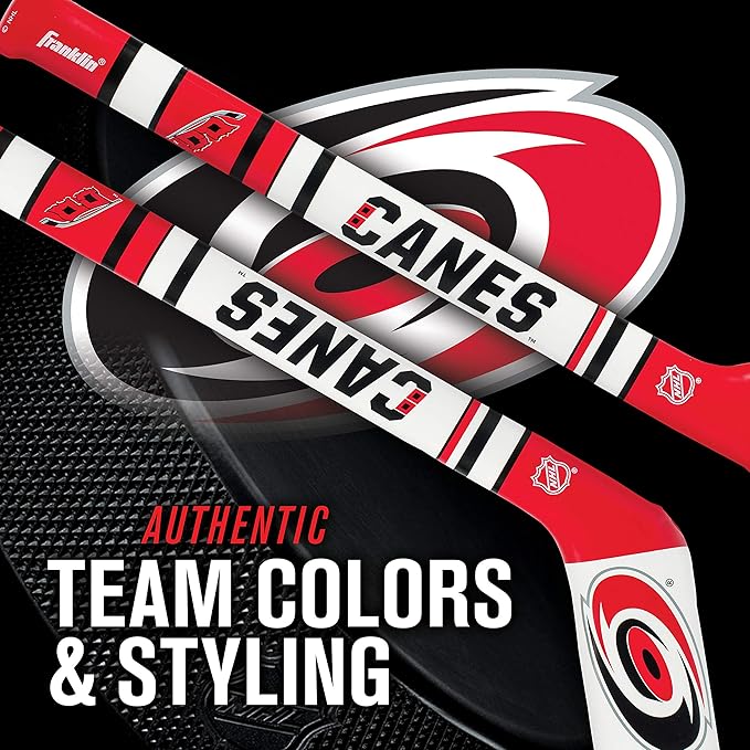 Franklin Sports NHL Team Mini Soft Hockey Stick Set - NHL Team Soft Foam Mini Hockey Stick and Ball - Great Toy for Kids