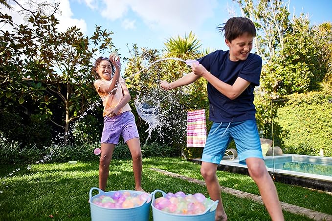 Bunch O Balloons Tropical Party (6 Pack) by ZURU, 200+ Rapid-Filling Self-Sealing Tropical Colored Water Balloons for Outdoor Family, Friends, Children Summer Fun (6 Pack)