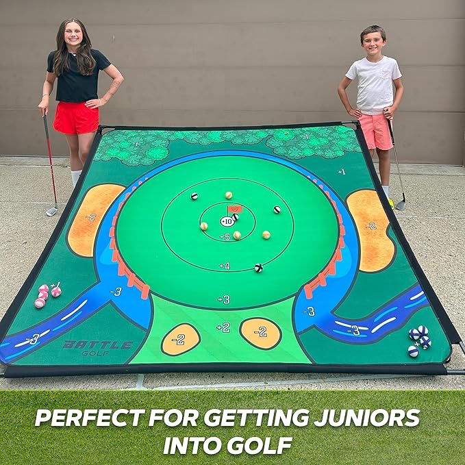 Chipping Game - The Original Portable Golf Game for Chipping Practice for Dads and Junior Golfers - Indoor and Outdoor (Standard - 4 Players)