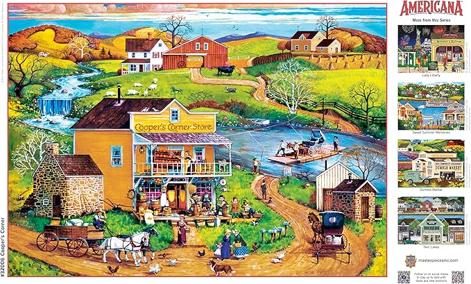 MasterPieces 500 Piece EZ Grip Jigsaw Puzzle for Adults, Family, Or Youth - Cooper's Corner - 19.25"x26.75"