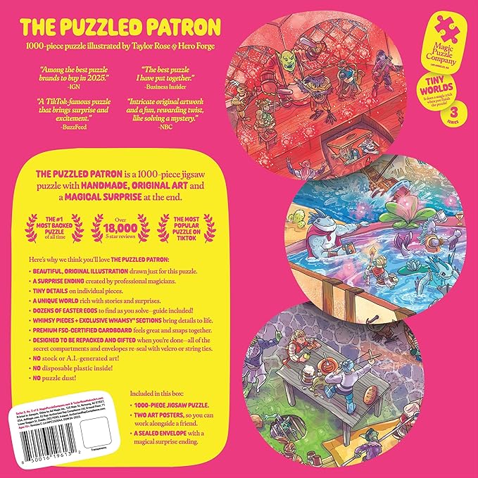 The Puzzled Patron • 1000-Piece Jigsaw Puzzle from The Magic Puzzle Company • Series Three