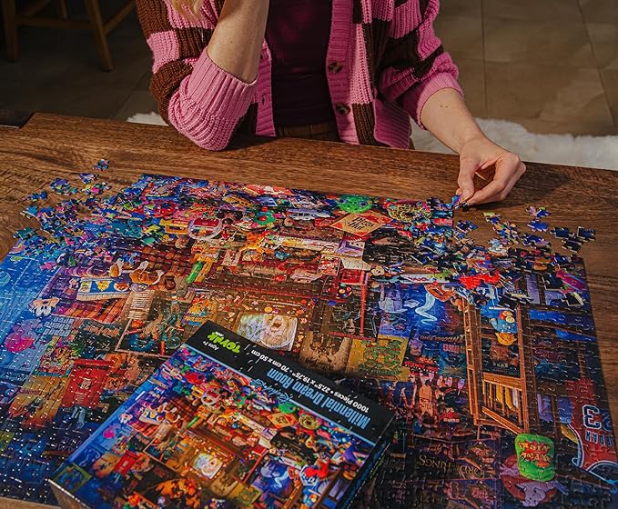 Millennial Dream Room 1000-Piece Jigsaw Puzzle by Rachid Lotf | Fun Brain Teaser, Toys & Games | 28 x 20 Inches