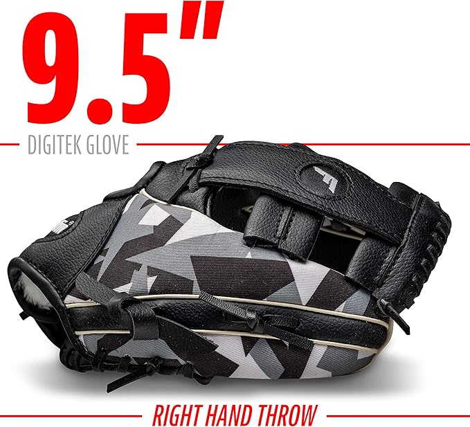 Franklin Sports Kids Baseball Gloves - RTP Youth Teeball Glove + Ball Set - Boys + Girls Teeball Mitt - Kids + Toddlers - 9.5"
