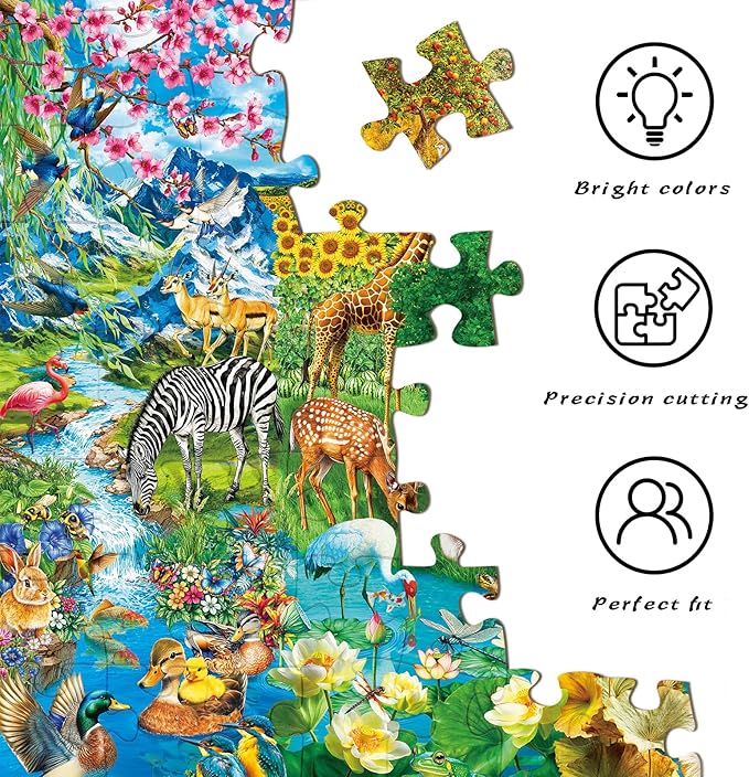 HUADADA Puzzles for Adults 1000 Pieces,Seasonal Changes Puzzles 1000 Pieces