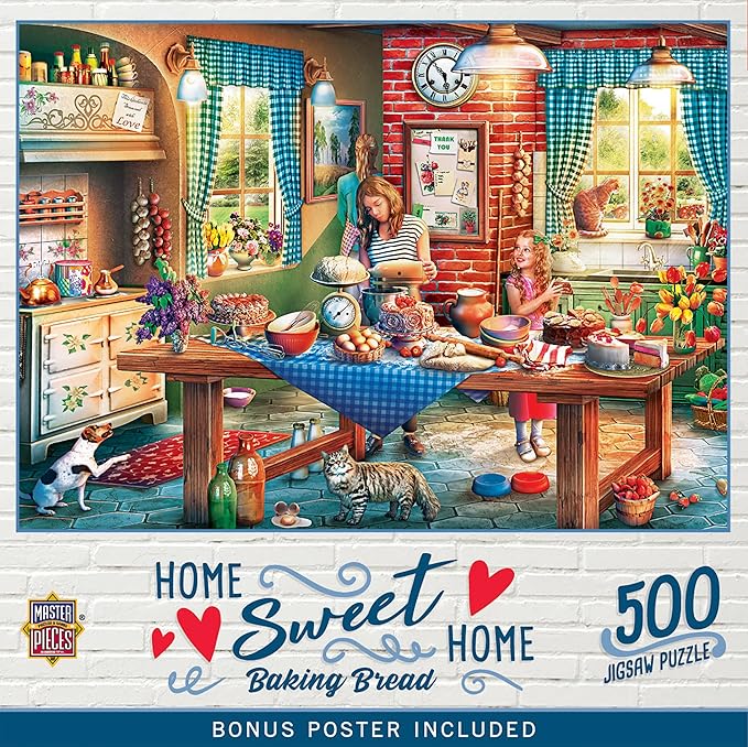 MasterPieces 550 Piece Jigsaw Puzzle for Adults, Family, Or Youth - Baking Bread - 18"x24"
