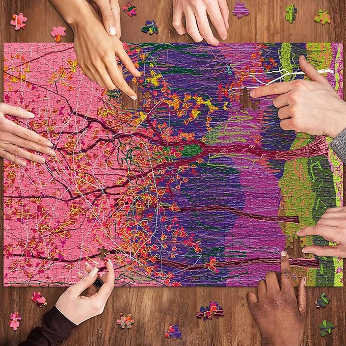 HUADADA Puzzles for Adults 1000 Pieces,Tallow Tree Puzzles for Adults,1000 Piece Puzzle for Adults Family Interactive Game Gift