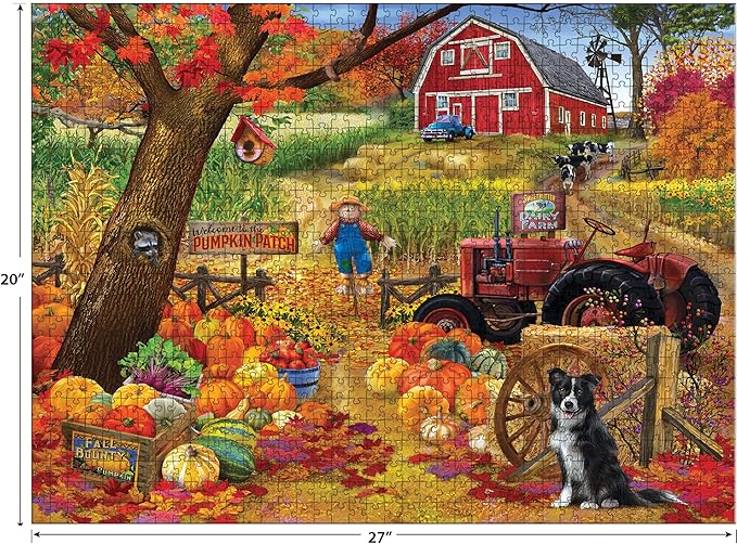 RoseArt - Chris Bigelow - Fall Harvest - 1000 Piece Jigsaw Puzzle for Adults