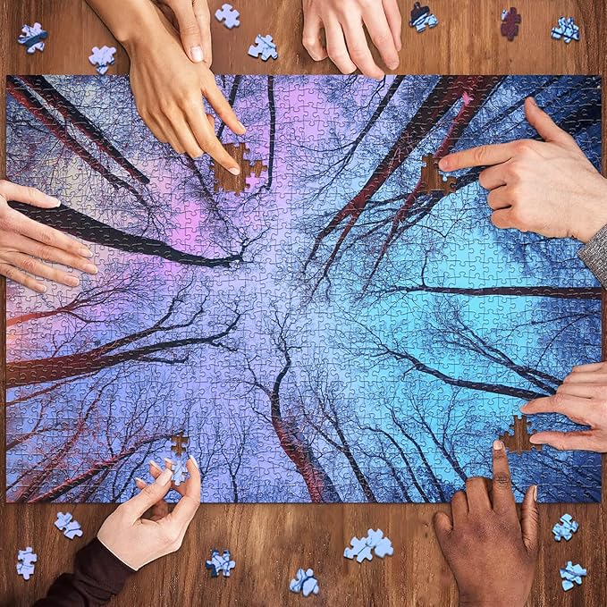 HUADADA Puzzles for Adults 1000 Pieces,Challenging Game Toys, Puzzles 1000 Pieces,Impossible Puzzle, Family Decoration Puzzle 1000-Winter Forest