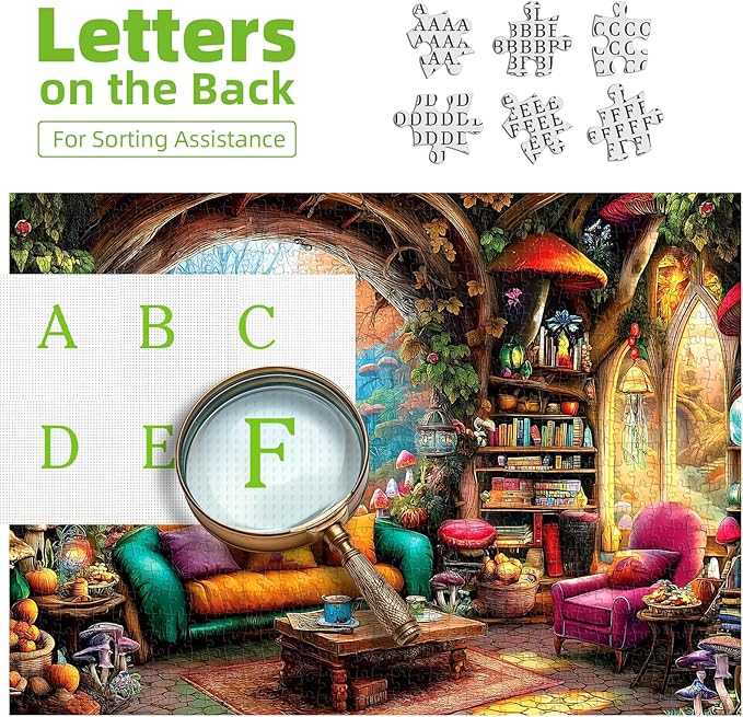 Blueforest 1000 Piece Jigsaw Puzzle for Adults - Whimsical Forest Living Room Magical Puzzle, Challenging Puzzles with Vivid Art, for Game Nights Relaxation & Home Decor 27.5"x19.7"