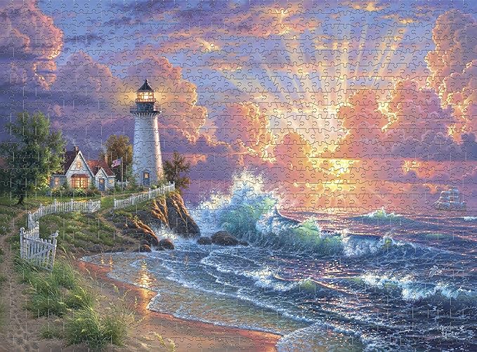 Buffalo Games – Light of Hope – Abraham Hunter - 1000 Piece Jigsaw Puzzle - Premium Gold Collection Giftable Puzzle for Adults – Precision-Cut Pieces