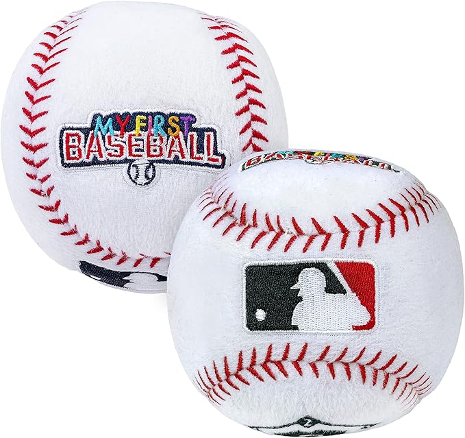 Franklin Sports MyFirst Soft Plush Sports Balls - Stuffed Plush Toy Basketball, Baseball + Football for Kids - NBA, MLB + NFL Indoor Soft Sports Balls - Fun Kids Toys + Room Decorations