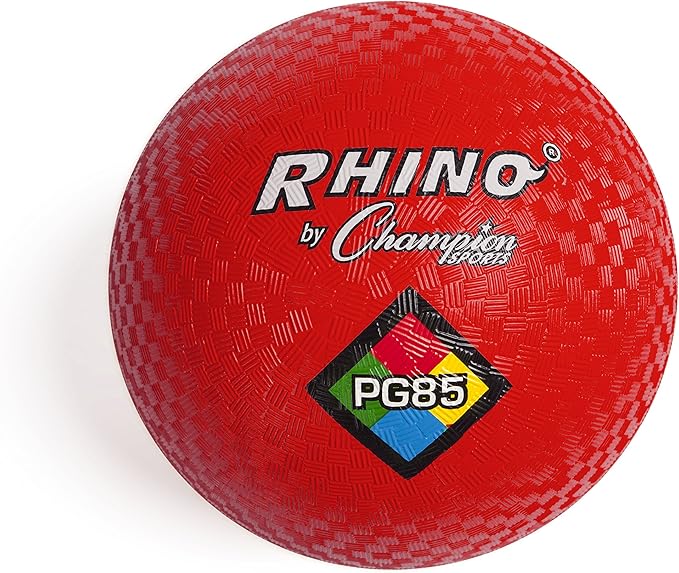 Champion Sports Playground Ball – Durable High-Bounce Ball, Sizes 5", 6", 7", 10", 13" & 16" for Gym, Recess & Play