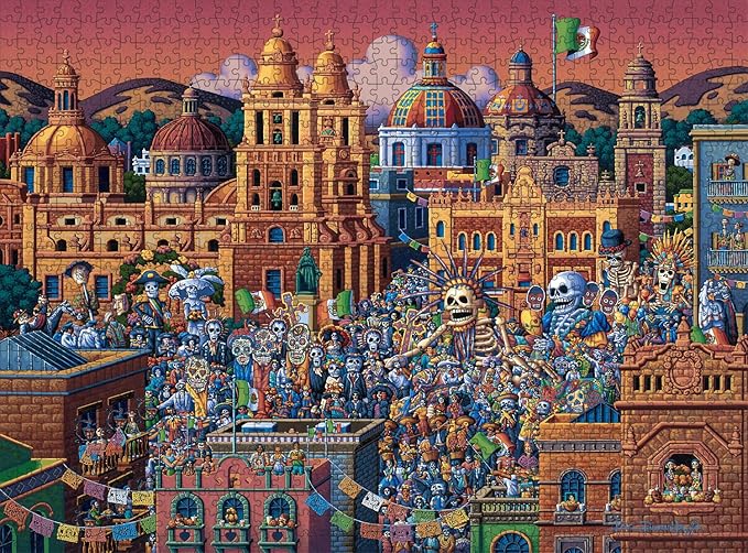 Buffalo Games - Eric Dowdle - Day of the Dead - 1000 Piece Jigsaw Puzzle for Adults -Challenging Puzzle Perfect for Game Nights - Finished Size is 26.75 x 19.75