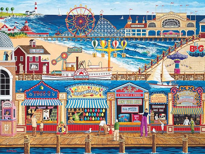 MasterPieces 400 Piece Jigsaw Puzzle For Adults, Family, Or Youth - Ocean Park - 18"x24"