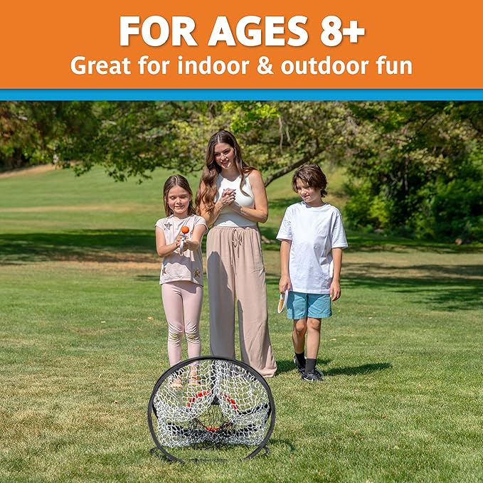 Djubi Dartball, Best Gifts for Kids and Teens All Ages 8 & Up - Slingshot Outdoor Beach, Lawn, & Tailgating Family Game - Toys Gifts for 8 9 10 11 12 13 Year Old Boys