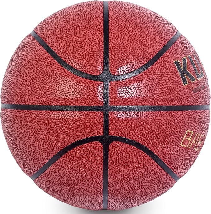KUYOTQ Kids Youth Adult Size 3/4/5/6/7 (22/25.5/27.5/28.5/29.5") Basketball Premium Rubber or Faux Leather Basketball Indoor Outdoor Basketball for Boys Girls Womens Mens Basketball Gifts (Deflated)