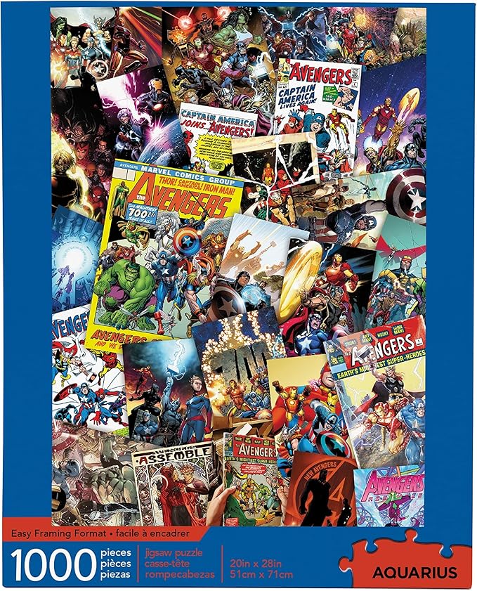 AQUARIUS Marvel Puzzle Cast (1000 Piece Jigsaw Puzzle) - Officially Licensed Marvel Merchandise & Collectibles - Glare Free - Precision Fit - Virtually No Puzzle Dust - 20 x 28 Inches