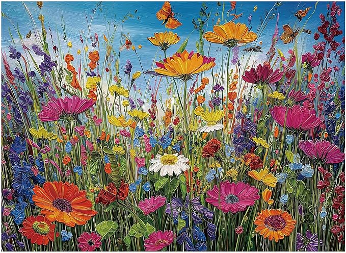 500 Piece Puzzles for Adults, Xovnio Floral Still Life Jigsaw Puzzle, Challenging Game Home Decor Birthday Party Gift
