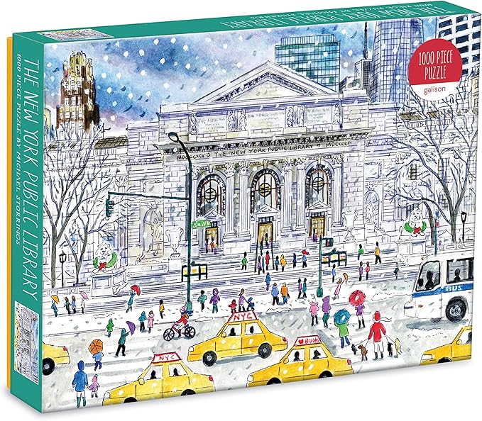 Galison Michael Storrings New York Public Library 1000 Pc Puzzle, Multicolor