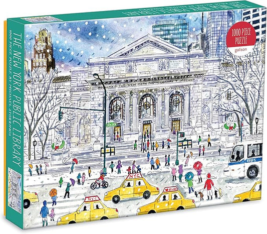 Galison Michael Storrings New York Public Library 1000 Pc Puzzle, Multicolor